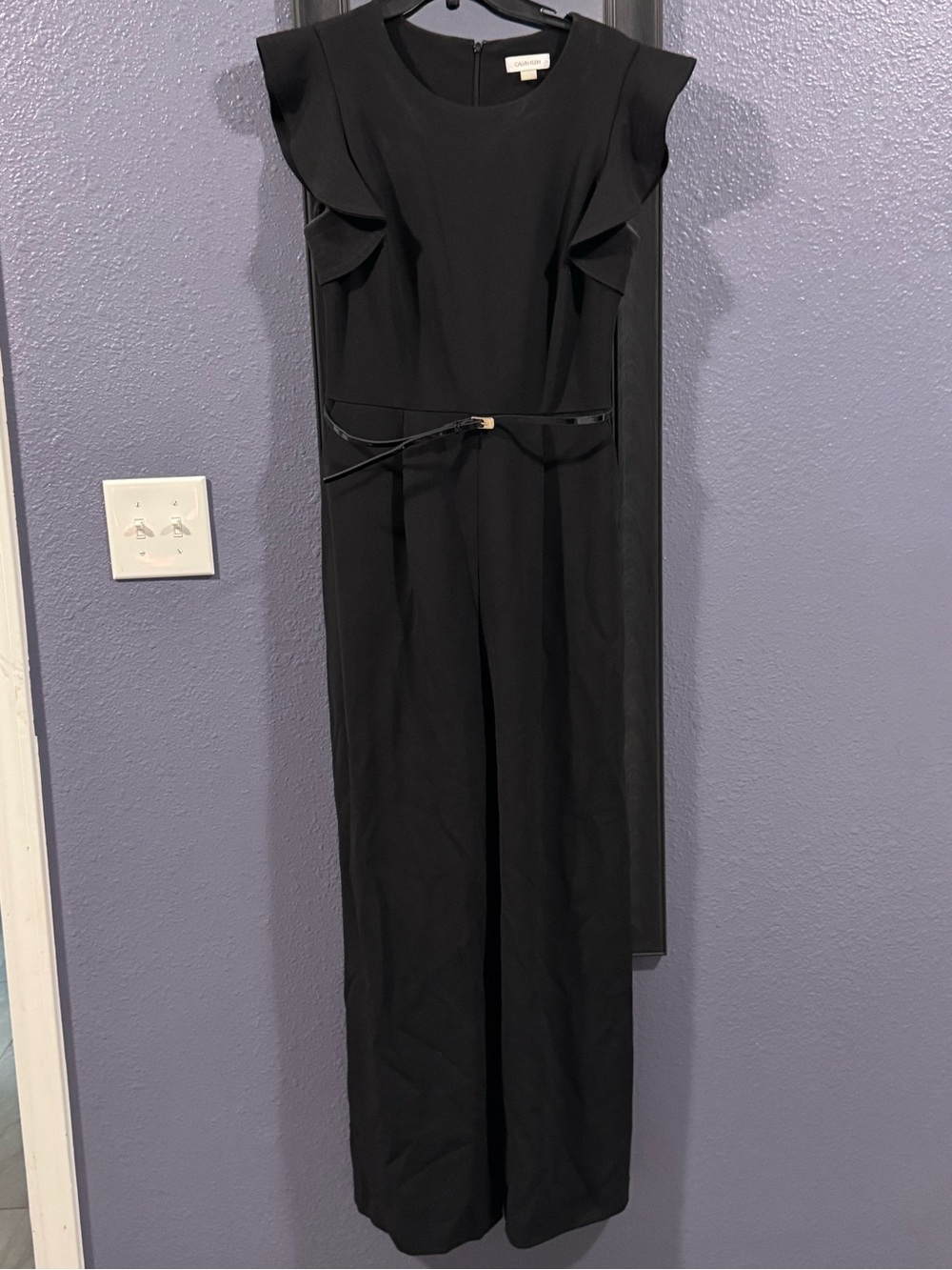 Calvin Klein Black Jumpsuit with Belt